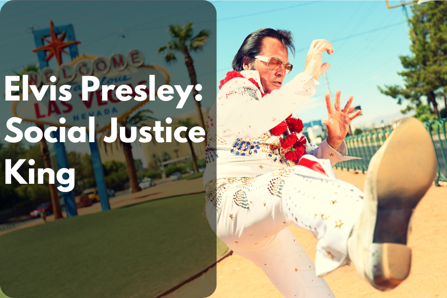 Elvis Presley impersonator in Las Vegas